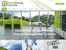 Tablet Screenshot of greenenergycontrols.com